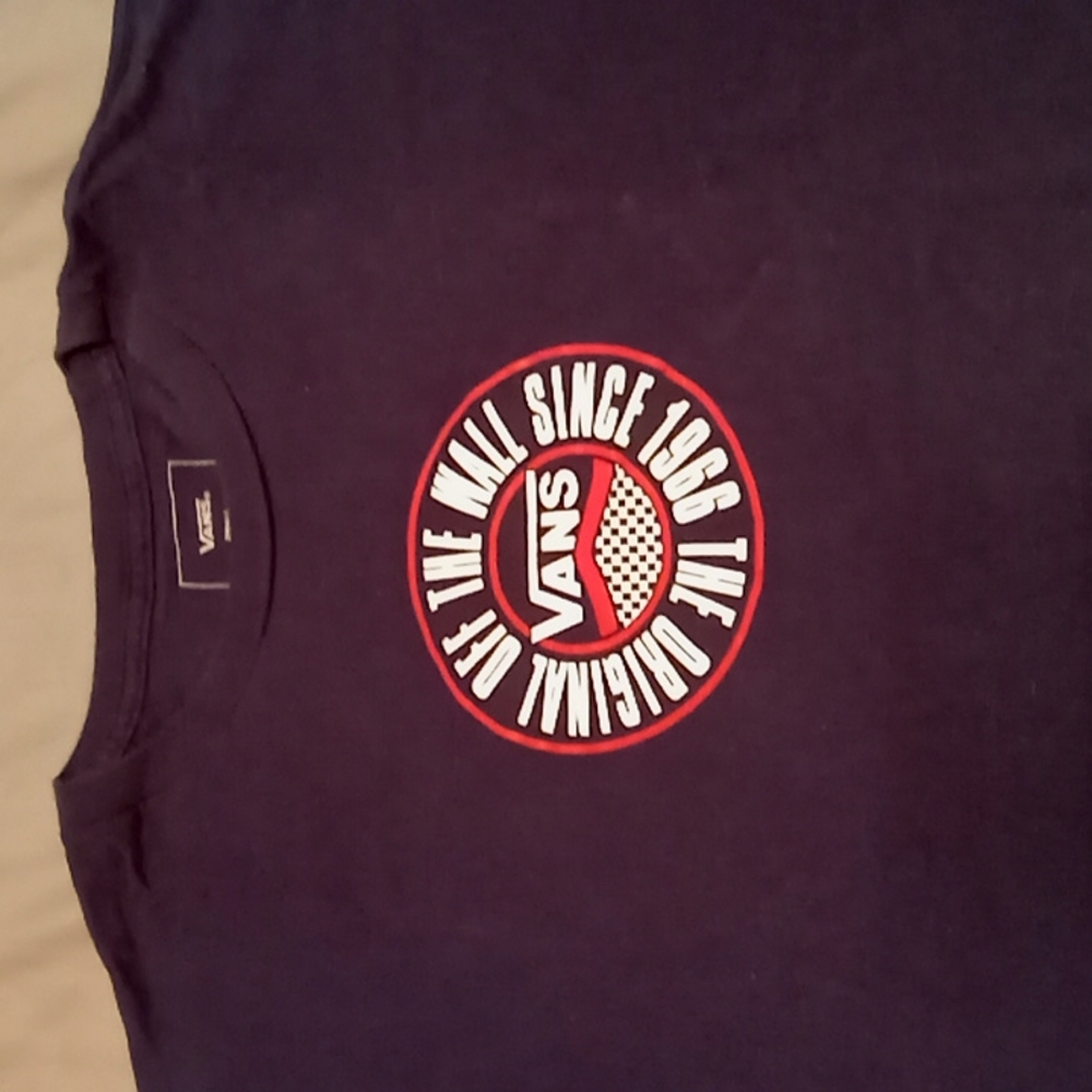 Blue vans tee
